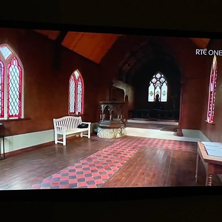 We captured these images on tonight's Nationwide on <a href="/RTEOne/">RTÉ One</a> - a fantastic stained glass conservation project I undertook in Monahan as well as facilitating community glass workshops on site.  The community's enthusiasm was exemplary. 
.
#stainedglass #Irish #irishbusiness
#arte