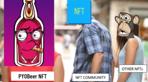 bogumwall's tweet photo. @NFT_Excentrics 👋🏻 here is a project 🚀PYOBeer is taking the NFT space by storm, but little did you know PYOBeer also has his eyes on you!

We are giving away 5 Super PYOBeer Roles on Discord🦸

-Join Discord
-Invite 3 #NFT Friends https://t.co/OymKl4lHvx

@PYOBeerNFT https://t.co/qLl4ctxfcw