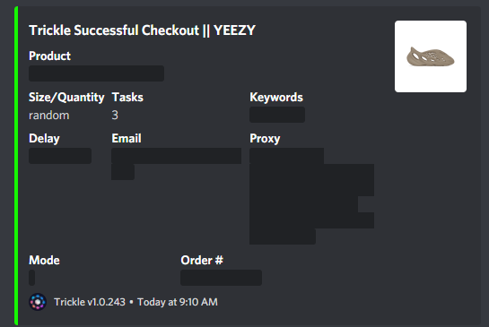 ACO For @AcoImpact Bots: @wrathsoftware @tricklebot Proxies: @OculusProxies @SlashProxies @WolvesProxy @NotifyProxies @smt_proxies Gmails: @OneClickCorner @NotifyAccounts @VanishedIO Groups: @notify Shoutout @BredResells For lending me an instance ❤️