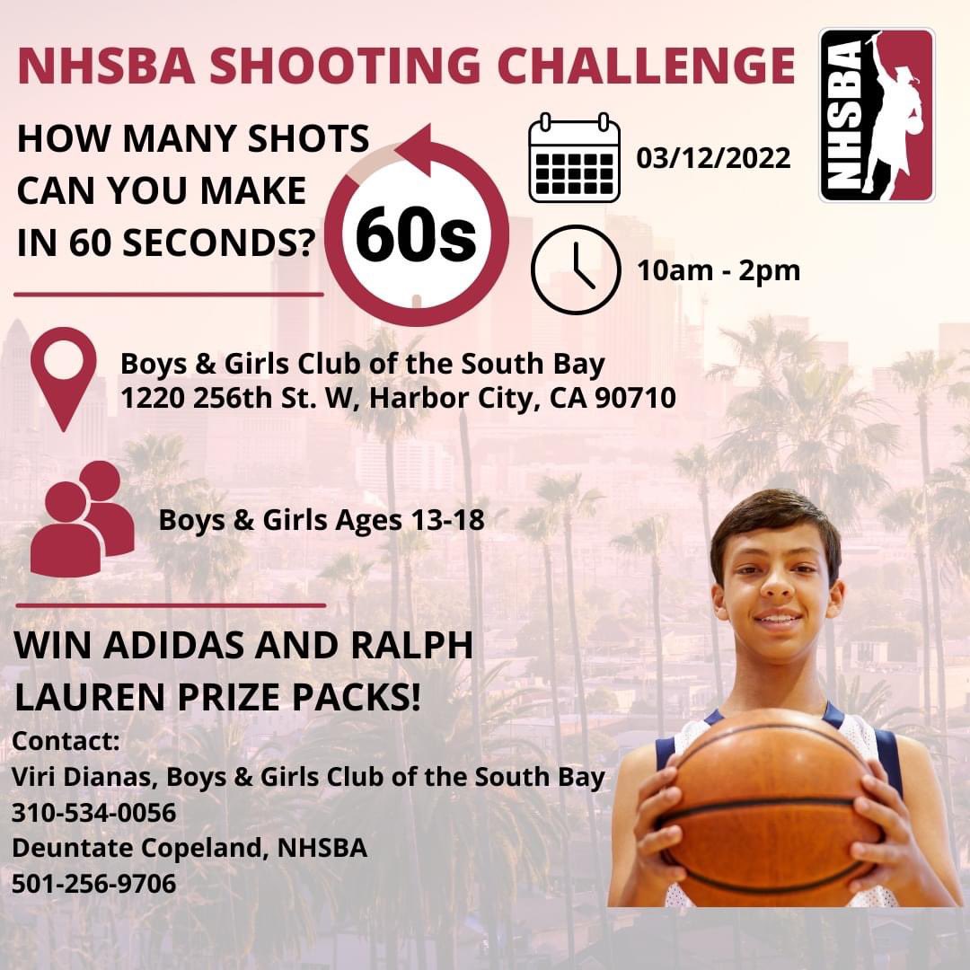 TheNHSBA's tweet photo. Happening tomorrow! If you know anyone ages 13-18 in the LA area, have them stop by and show us their game! They could walk away with Adidas and Ralph Lauren Prize Packs. https://t.co/ylJB7ClAd7