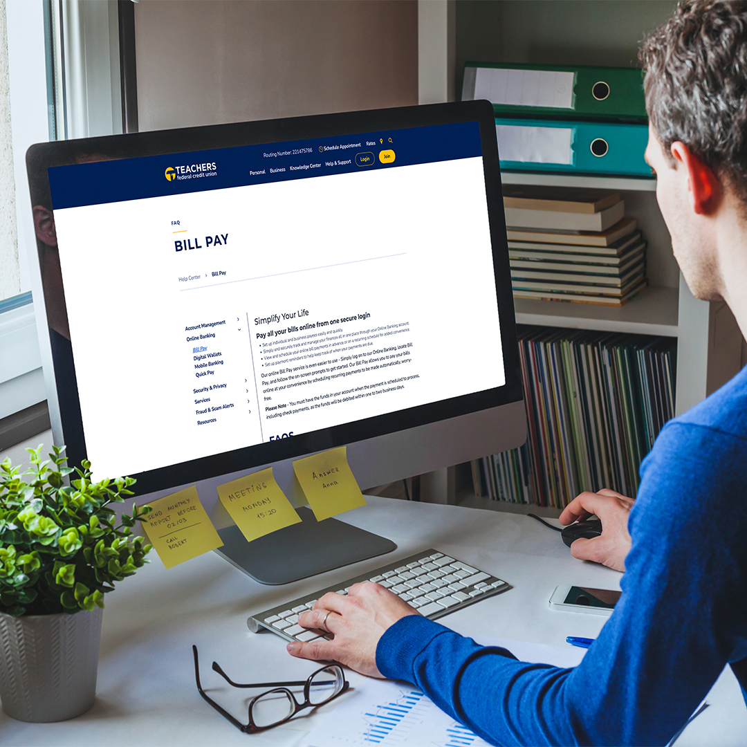 teachersfcu's tweet photo. Have you used Teachers Bill Pay? Simply log in to your #OnlineBanking profile to make and schedule payments at your convenience. Automatic and worry-free bill payments have never been easier!
Get started: https://t.co/uI2xAIsz3E
#TeachersFCU #SmartForAll https://t.co/zPqPe3CbX1