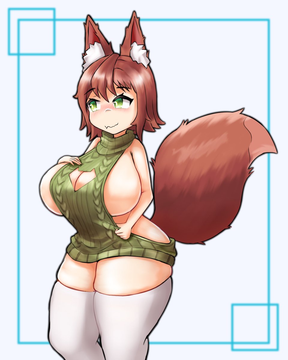 例のセーター🦊

#mofumofuraiday
#モフモフライデー 