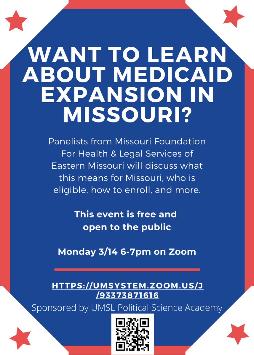 LSEM_EST1956's tweet photo. TODAY! - 3/14/22 at 6-7pm - for a panel discussion about Medicaid Expansion via Zoom. All are welcome. Click on the flyer for details. https://t.co/MeSutc7zek