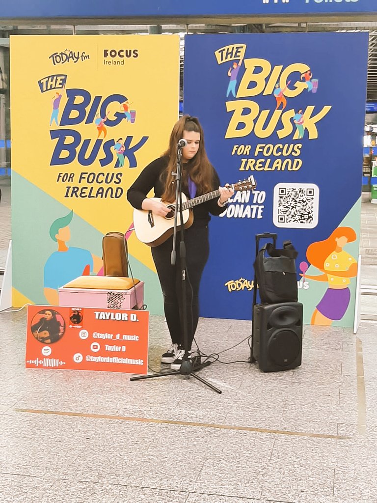 Taylor_D_Music_'s tweet image. Thanks to @FocusIreland in association with @TodayFMNews for having me at The Big Busk today. 
#endhomelessness #TheBigBusk #todayfm #focusireland
