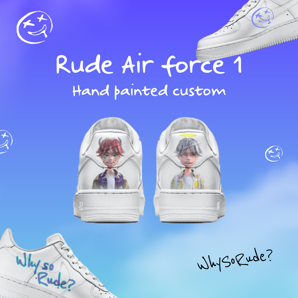 RUDE AIR FORCE ONE GIVEAWAY 
Like + RT + GIVE US YOUR INFO IN THE COMMENT
Mention <a href="/RudeKidzNFT/">RUDE KIDZ</a> and @Kikikickz 
GIVE US your RUDE KIDZ ID (HOLDERS ONLY) and your shoe size
+ 7 RARE KICKS FROM <a href="/kikikickz/">Kikikickz</a> COLLECTION  Jordan 4 University, Blue Yeezy slide Ochre, Jordan 6 Travis