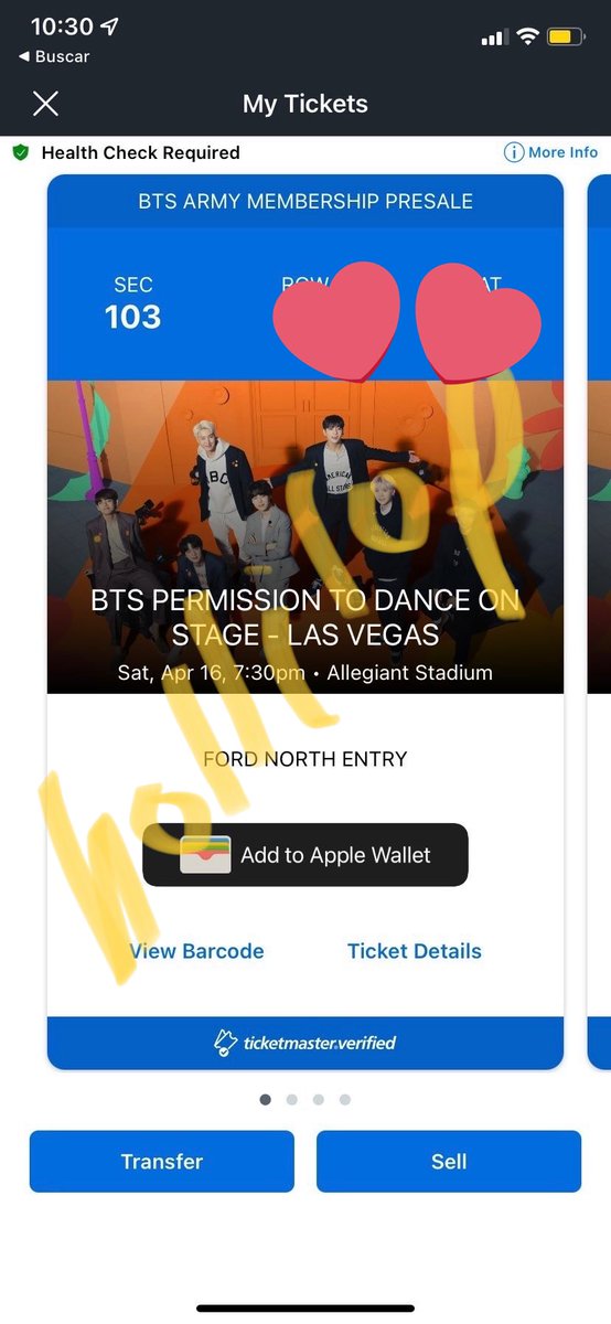 hollilopp's tweet photo. WTS/SELLING BTS Ptd Las Vegas
April 16th Sec 103 row 30 seat 5-8
dm offers~
#PTD_ON_STAGE_LasVegas #btsticketselling https://t.co/JzdQcdWpLd