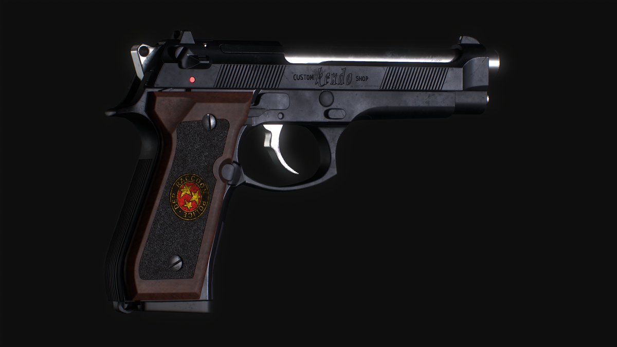 _AlexMcClane's tweet image. #SamuraiEdge #ResidentEvil #Biohazard #blender #blender3d #b3d #gameart