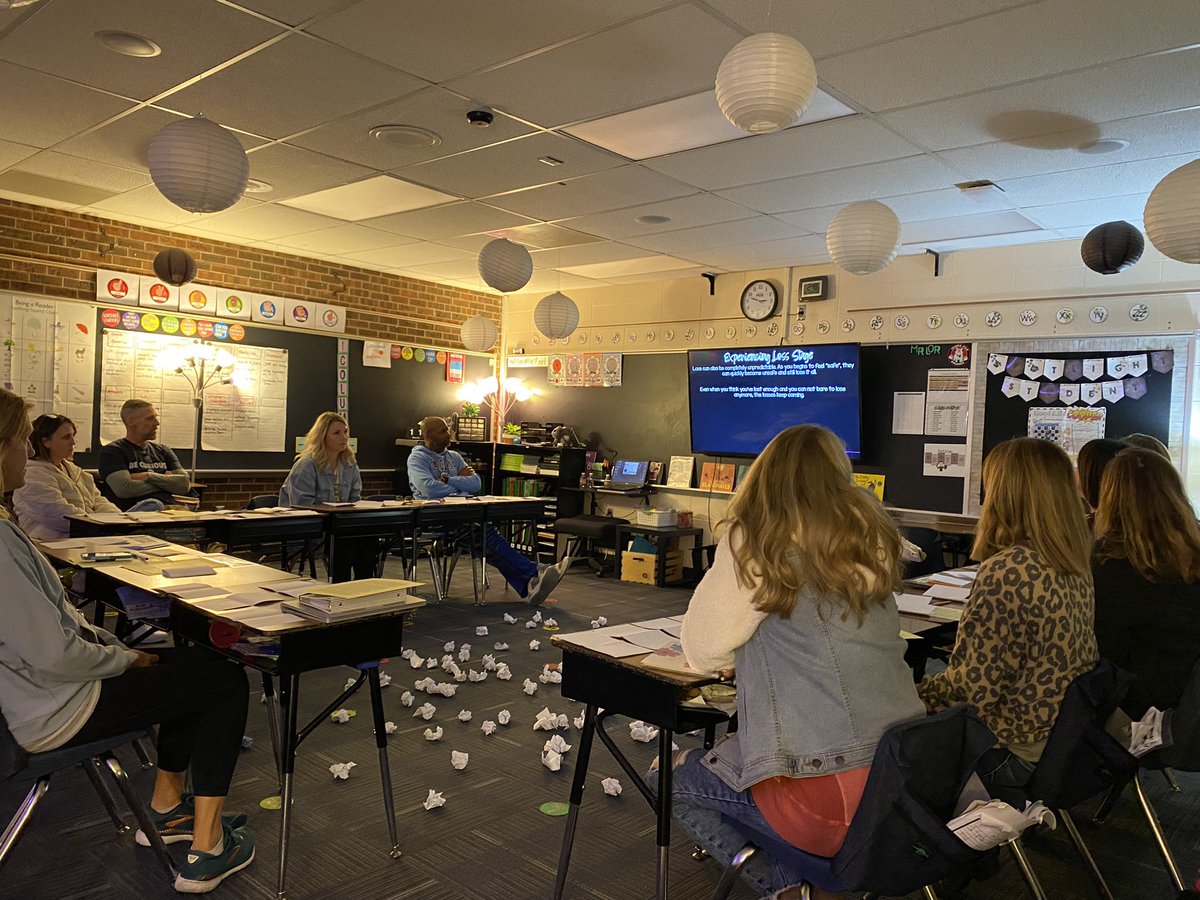 PrincipalPVE's tweet photo. PVE staff continuing to grow during our in-house PD with a “Human Library of Diverse Stories” today.  Thank you to our community members for leading honest, open dialogues with our staff!  #GrowingPVE #Morethanasinglestory https://t.co/XD53DY8fDb