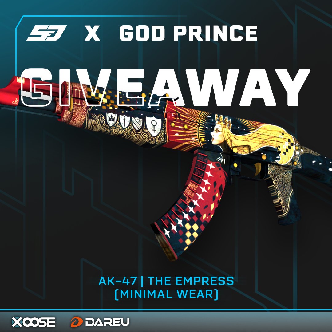 God Prince (@god_prince1337) on Twitter photo 👑AK | The Empress (30€) Giveaway👑
I give you a small part of my royalty so that you may aim as royally as I do.
to enter:
🔁Retweet this Tweet
➡️Follow <a href="/God_Prince1337/">God Prince</a> & <a href="/SFDGaming/">SFD-Gaming</a>
➡️Like this tweet
➡️Tag 2 friends
Giveaway ends in 7 days
🍀Gl to everyone🍀 👑AK | The Empress (30€) Giveaway👑
I give you a small part of my royalty so that you may aim as royally as I do.
to enter:
🔁Retweet this Tweet
➡️Follow <a href="/God_Prince1337/">God Prince</a> & <a href="/SFDGaming/">SFD-Gaming</a>
➡️Like this tweet
➡️Tag 2 friends
Giveaway ends in 7 days
🍀Gl to everyone🍀