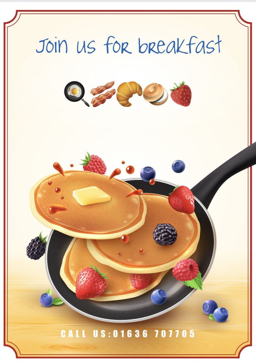 Go on treat yourself on Saturday! Enjoy fresh coffee, pick up a newspaper and enjoy breakfast with us #lordnelsonatwinthorpe #visitwinthorpe #ng24