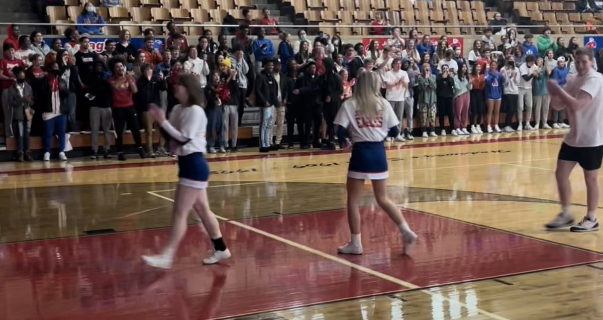 We had a great time today at our Pep Assembly! We were able to honor <a href="/JAGirlsBB/">John Adams Girls Basketball</a>, wrestling, @JAHSdiving, <a href="/JAHS_DECA/">John Adams DECA</a>, <a href="/JALegalEagles/">JAHS Mock Trial</a>, <a href="/ja_quizbowl/">JA Quiz Bowl</a>, <a href="/JAchoirs/">John Adams Choirs-OFFICIAL</a>, <a href="/jahsbands/">John Adams High School Bands</a>, <a href="/JAcheerteam/">JAcheerteam</a>, <a href="/JAscienceDept/">John Adams HS Science Dept</a> Olympiad and <a href="/JABoysBB/">John Adams Boys Basketball</a>! Thank you @jasection senior Charlie Broden!