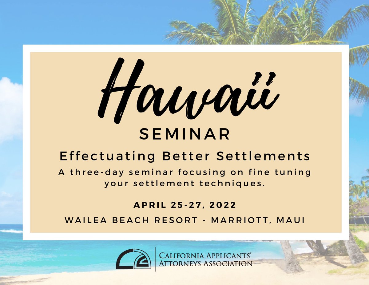 California Applicants' Attorneys Association tweet media