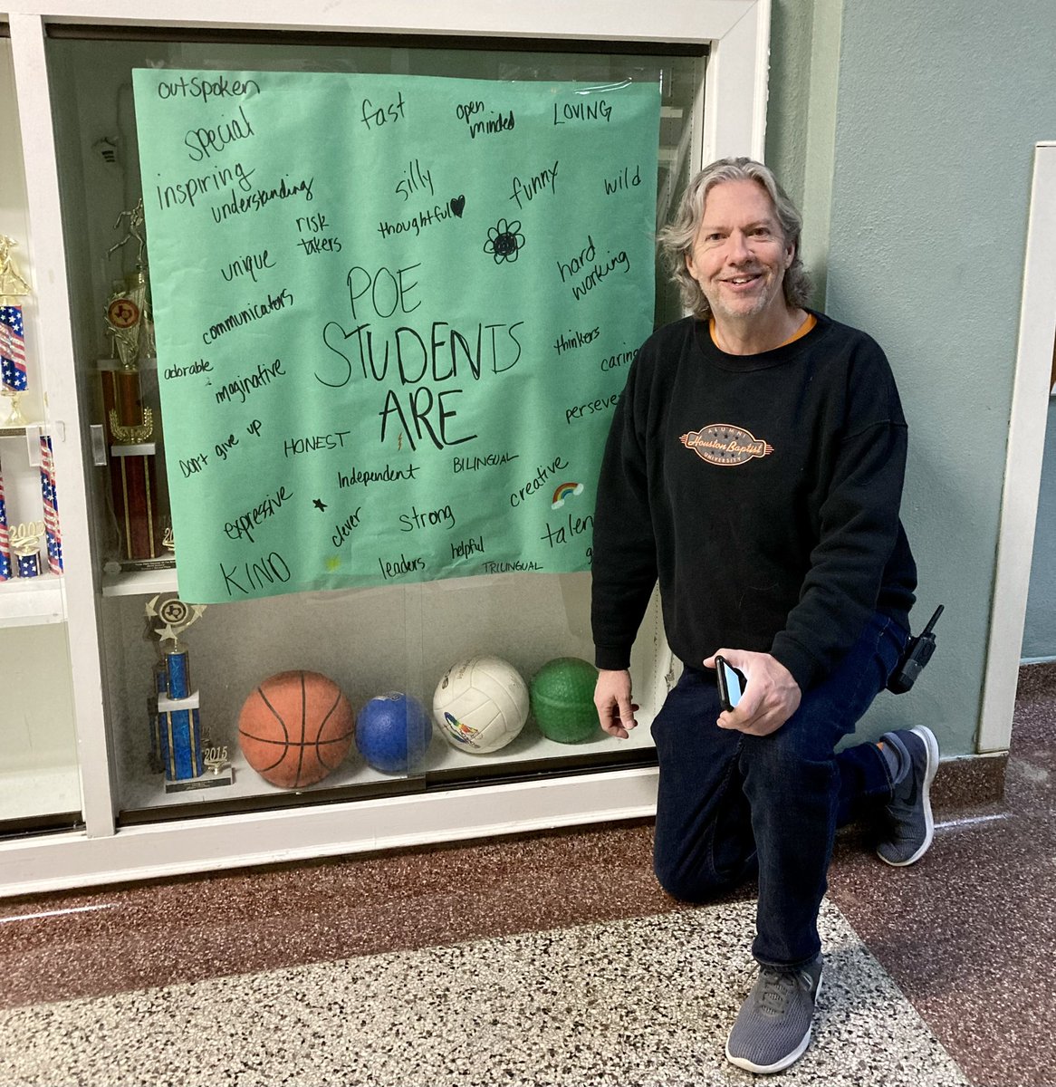 HISDSEL's tweet photo. Here’s a look at the amazing #SEL activities and appreciation shown all around the campus of Poe Elementary School, lead by Principal Mr. Jeff Amerson. #HISDSELDAY https://t.co/QxcFdsFDGg
