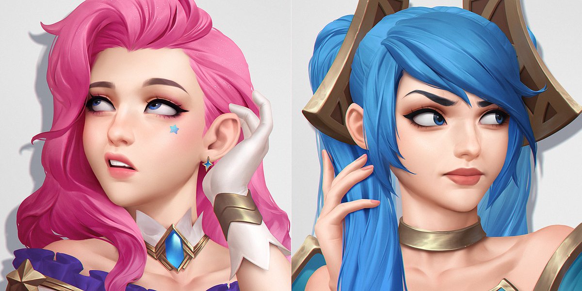 Weiss_hunt's tweet photo. #ArtofLegends #LeagueOfLegends Seraphine  Sona https://t.co/iaEI9xqxD4