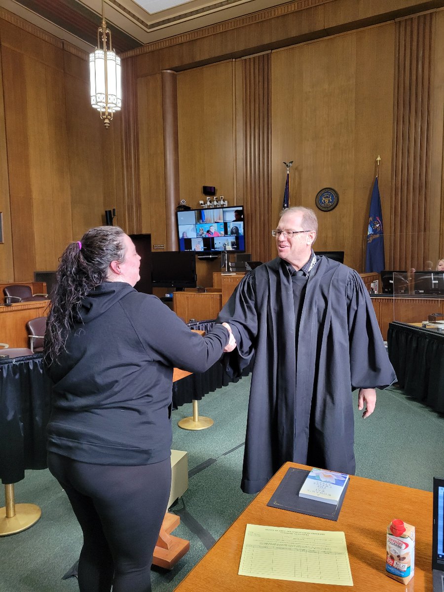 All Rise to celebrate the transformation of this women's drug treatment court participant. She is no longer handcuffed to her addiction but instead lives a happy, joyous, and free life. We are so proud of her! She is off to do great things! <a href="/_ALLRISE_/">All Rise</a>