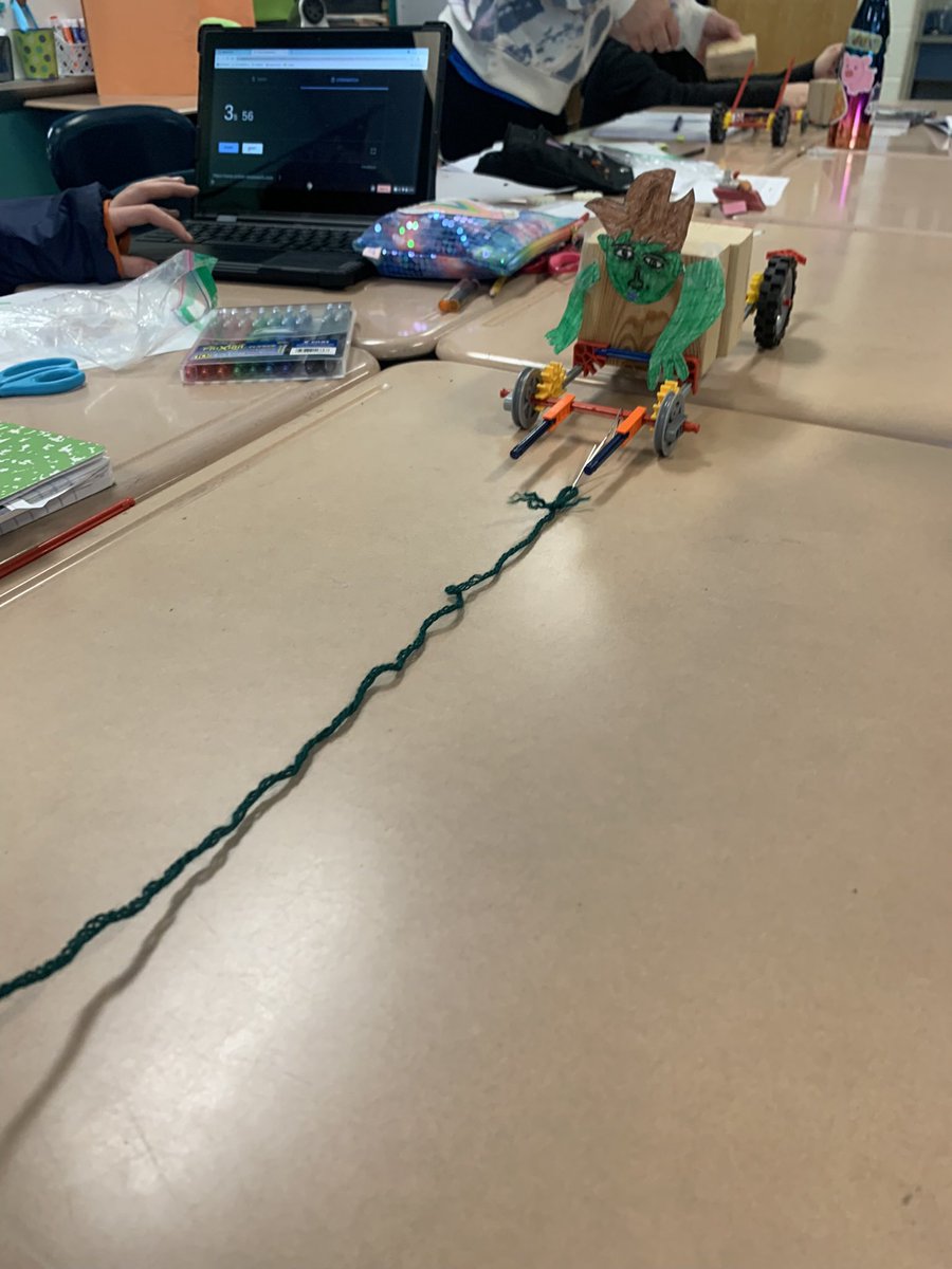 I love this vehicle the kids used for their design challenge today. So creative