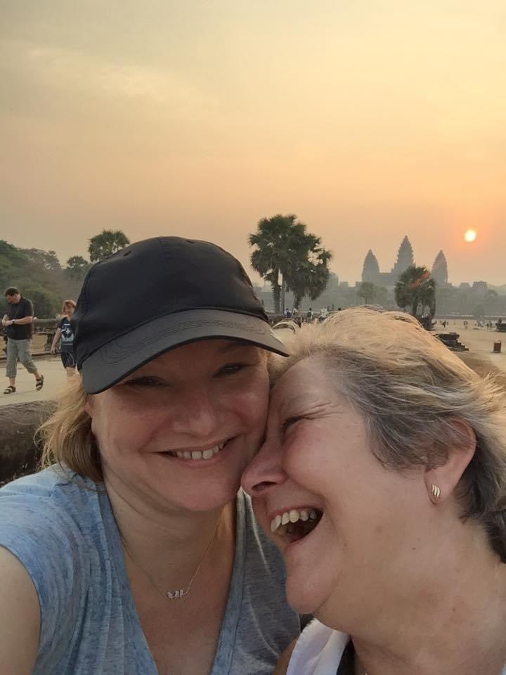 lcfleming's tweet photo. Pic taken 6 years ago today in Cambodia with mum. A day I’ll remember forever. Memories are worth so much more than stuff #travel #adventure #nakememories #missingtravel https://t.co/l4pVKSTOdp