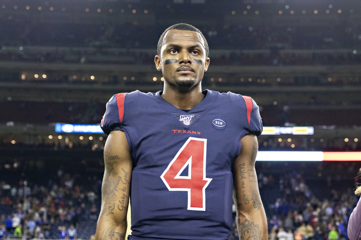 BleacherReport's tweet photo. Deshaun Watson will not face criminal charges after 10 women filed complaints accusing him of sexual assault or misconduct

Watson still faces 22 civil suits https://t.co/Xq3LOaARCm