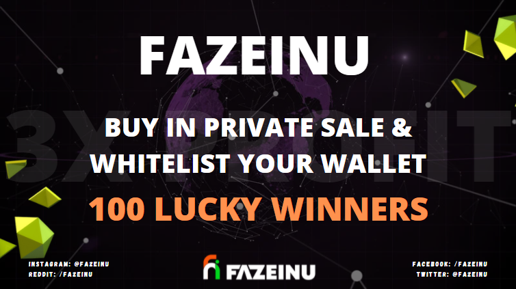 You don't want to miss this Private Sale

Private Sale - 0.0001$ (3X Profit)
Start Date - 15/03/2022 at 15 UTC (8:30 PM IST)
1 BNB - 33,00,000 FINU

Detailed Links 
linktr.ee/fazeinu

Whitelist is now open📃
forms.gle/8wMUTw6G2N321o…