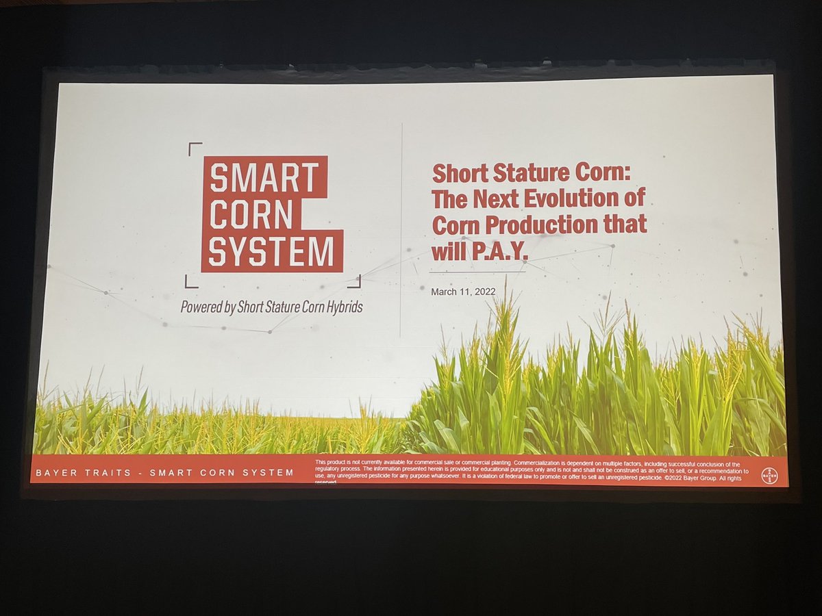 BayerTraits's tweet image. Miss the #Classic22 WIN session today on short stature corn hybrids? Tune in to the Bayer Traits Facebook page on March 22nd to learn more! #SmartCorn