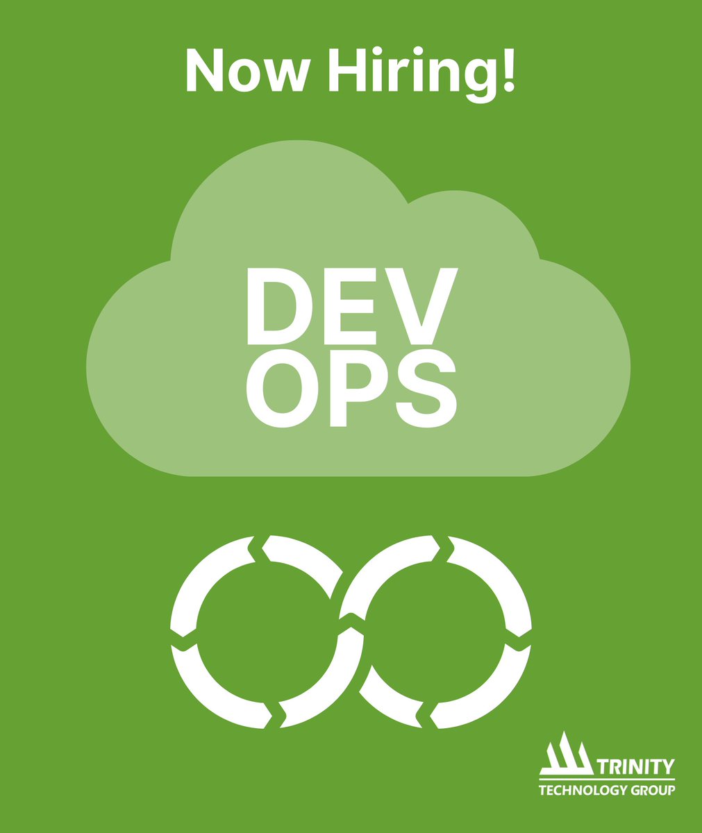 TrinityTG_Jobs's tweet photo. We are currently looking for great candidates for multiple DevOps Engineer positions. Improve CI/CD through  automation to increase speed of delivery for government. #devops #nowhiring #publicsector #sacramento https://t.co/G0UvdQvrS2