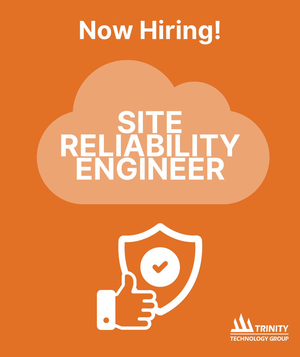 TrinityTG_Jobs's tweet photo. We are currently looking for great candidates for our Site Reliability Engineer position. Come help us automate previously manual operations tasks in an AWS cloud environment. #devops #nowhiring #agile #aws #publicsector #sacramento https://t.co/LYeefsUByM