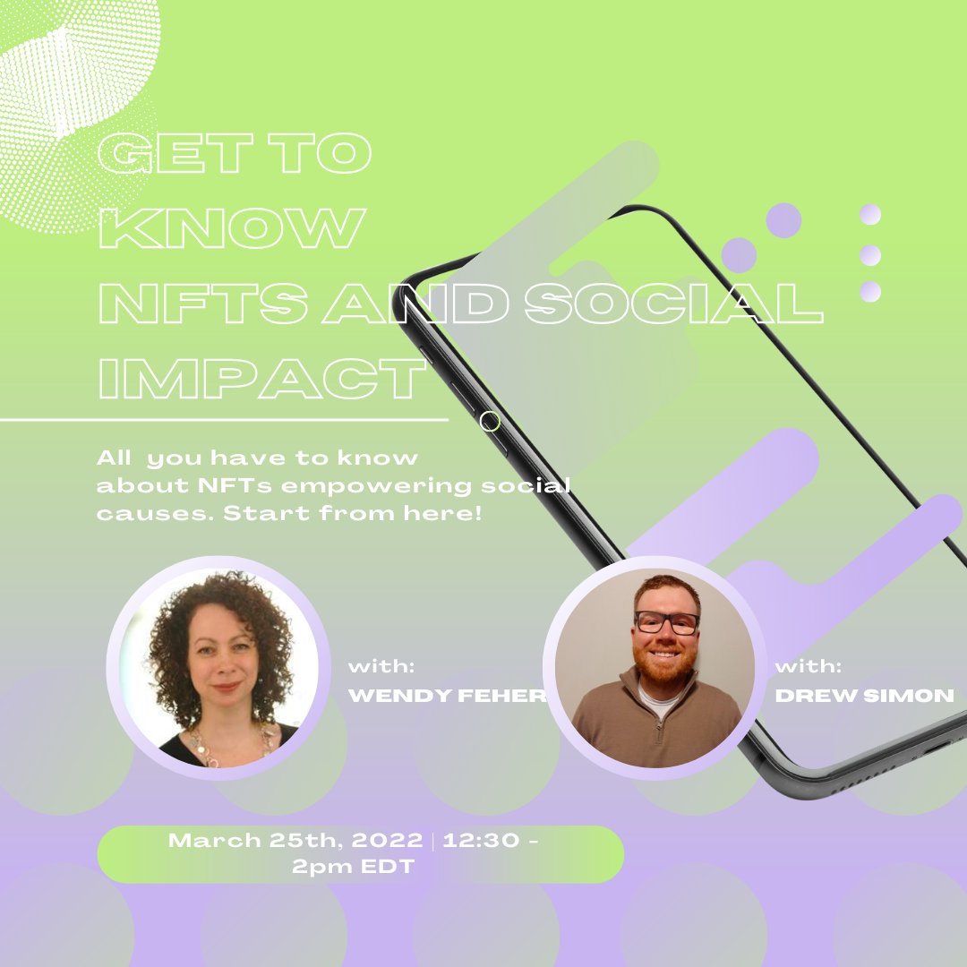 Join Net Impact NYC on Friday, March 25th for a discussion about #NFTs and social empowerment!

Register today: eventbrite.com/e/nfts-to-driv…