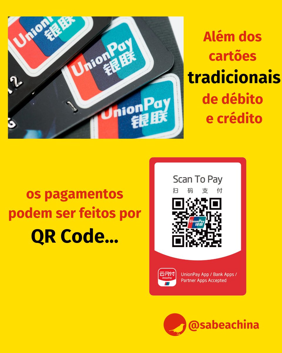 sabeachina's tweet photo. 1 | A China UnionPay (CUP) e sua subsidiária UnionPay International (UPI) são uma bandeira chinesa de cartões, que formam a maior organização de processamento de pagamentos e maior rede de cartões do mundo, com mais de 6 bilhões de cartões emitidos. https://t.co/tvGaTKgjrf
