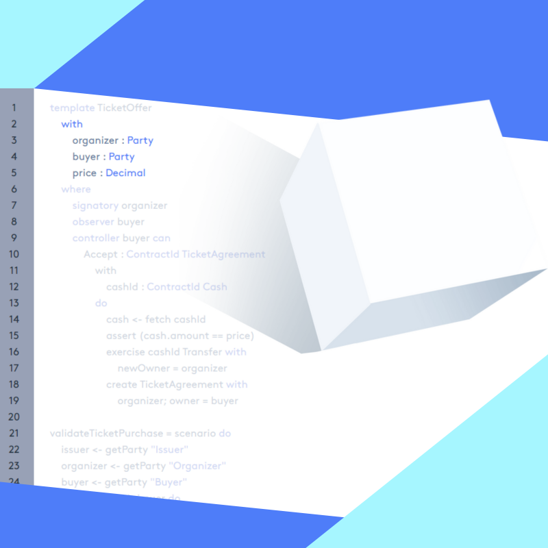 Damldriven's tweet photo. Daml is a smart contract language that includes a a privacy-enabled distributed ledger.