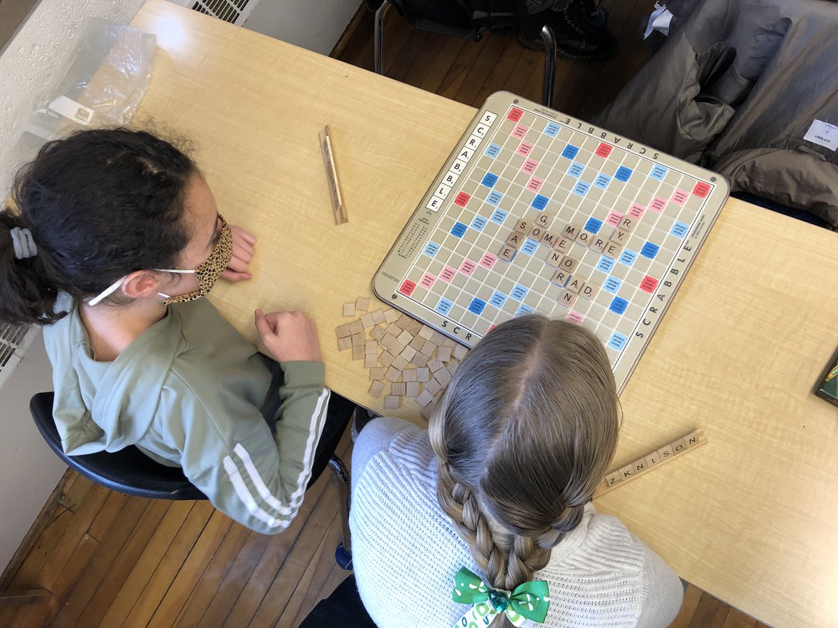 MrKSDyck's tweet image. Grade 6/7s @PortWellerPS played #Scrabble today. #WorkingWithWords #FunWithLanguage #Words #MakingWords