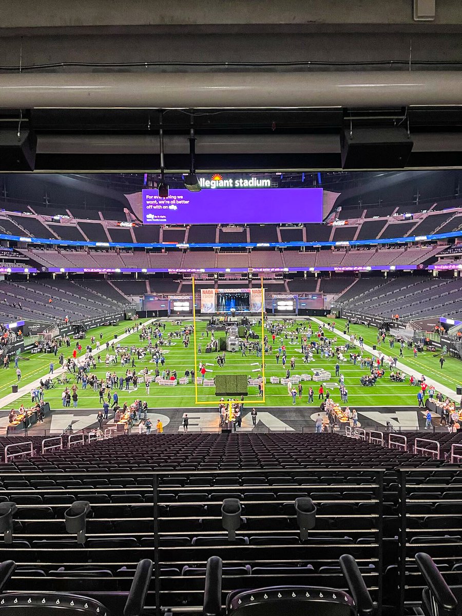 POAutoLogistics's tweet photo. We made it to Vegas! We kicked off the NADA Show at the brand new Allegiant Stadium last night. At the celebration, Train performed live-- nothing like hearing a band we all love! It is SO good being back in person with the automotive community!

#nada2022 #wearepal https://t.co/FCxfPBlbh9