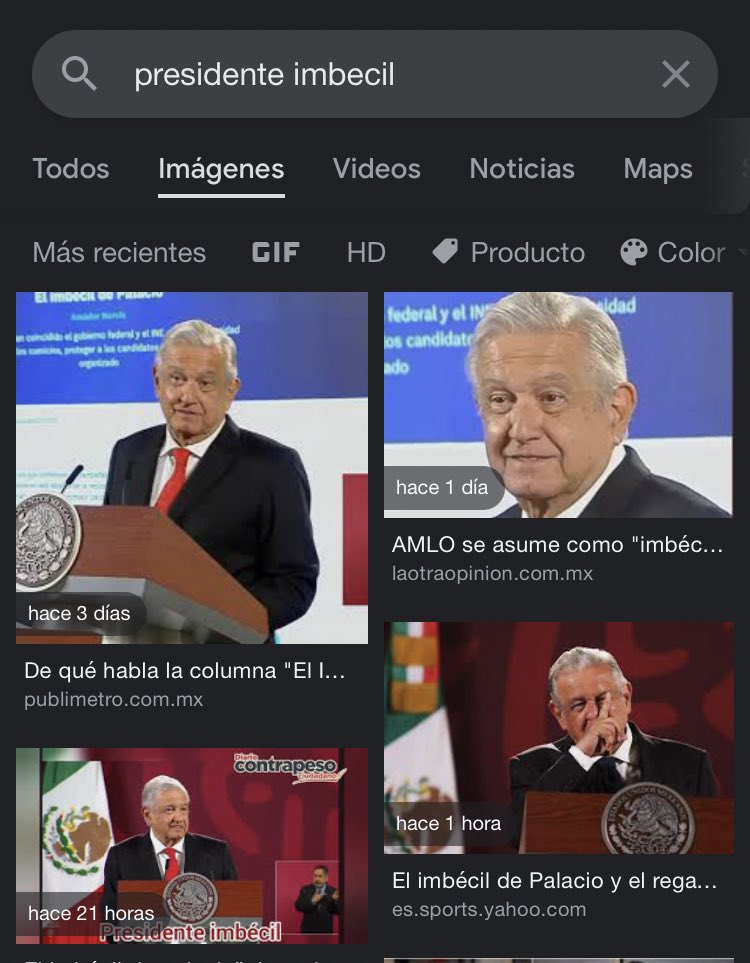 LSofiaDim's tweet photo. No vayan a poner en Google PRESIDENTE IM BE CIL. 

Repito no lo vayan a poner. https://t.co/WLllhJR3F1