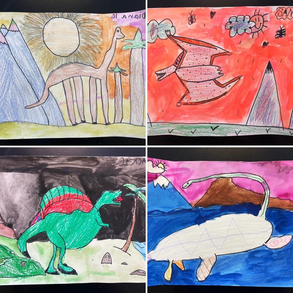 TheresaFontana's tweet photo. #fantasticartfriday #5thgradeartists are #greenscreening their #identityart stay tuned! #3rdgradeartists made #claystorytellers and #1stgradeartists painted their #dinoart skies! https://t.co/aNQU5RHepd