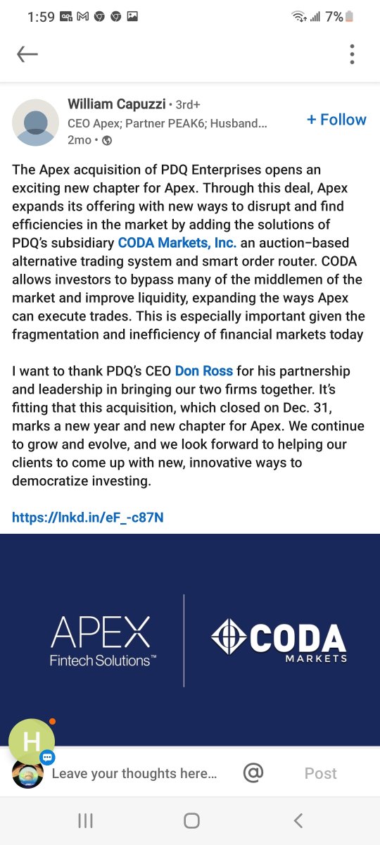 Christalball93's tweet photo. Here is William Capuzzi, CEO of Apex Clearing (who clears trades for most brokers) ADMITTING TO MANIPULATING THE PRICE OF #AMCSTOCK!
"Great. Then just keep an eye on what we will do" he said 2 months ago when I told him I know what theyre up to... π€ @TheJusticeDept https://t.co/wZSZZVKX7v