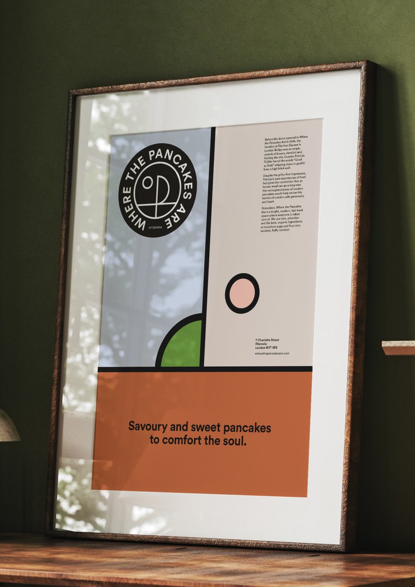 CommArts's tweet image. EXHIBIT: @NotOnSunday’s identity for pancake restaurant Where The Pancakes Are lends a timeless yet whimsical quality to all its packaging, communications and interiors. ow.ly/IPbW50Ih6jn