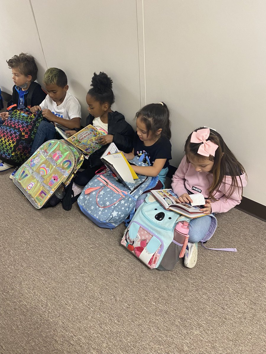 Caught you reading at dismissal!@kellycoxESE <a href="/ReadandWriteBFF/">Dr. Lisa Edwards</a> <a href="/Tomi_Dodson7/">Tomi Dodson</a> #primaryliteracy  #startingspringbreak