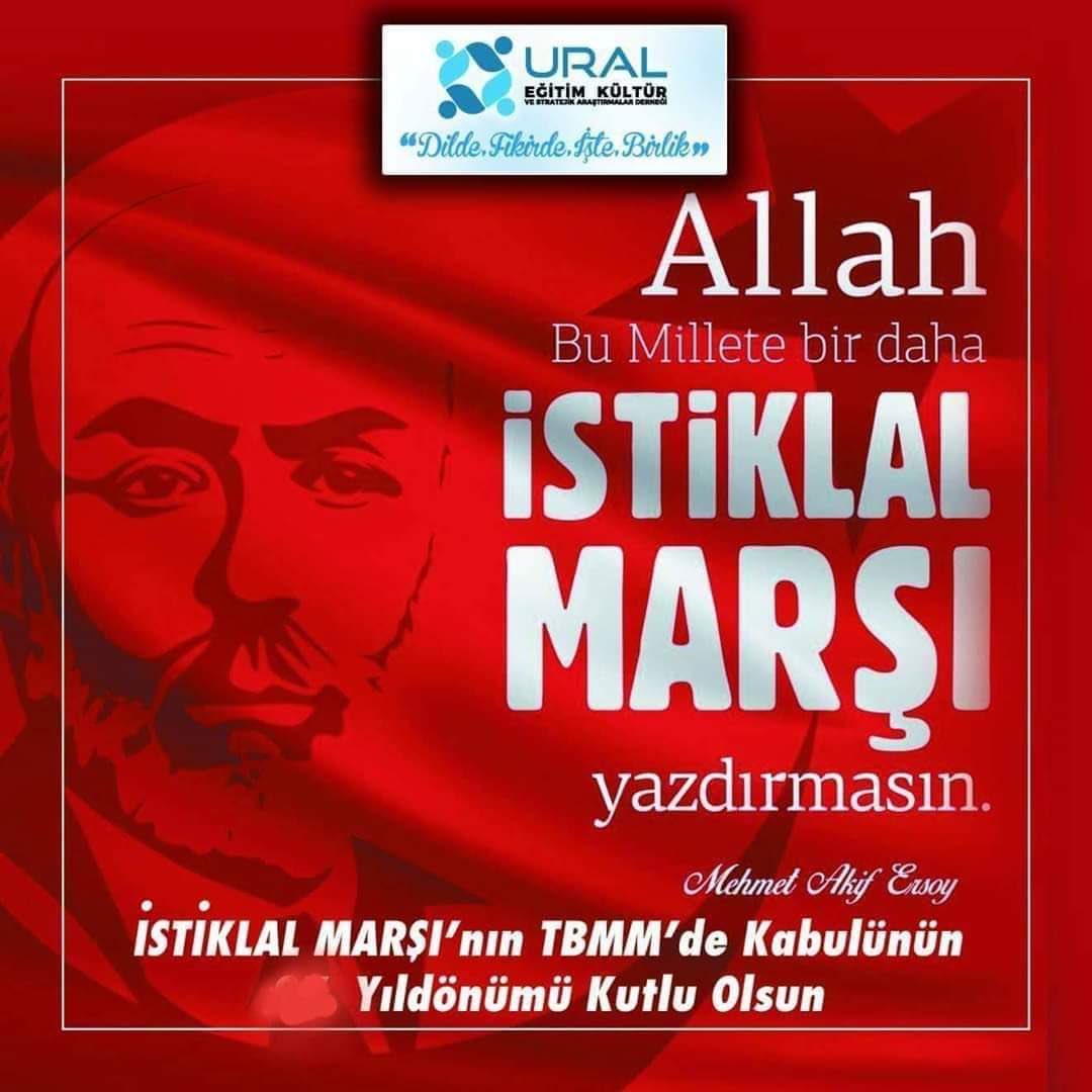 "Allah bir daha bu millete bir İstiklal Marşı yazdırmasın!" #ursad
