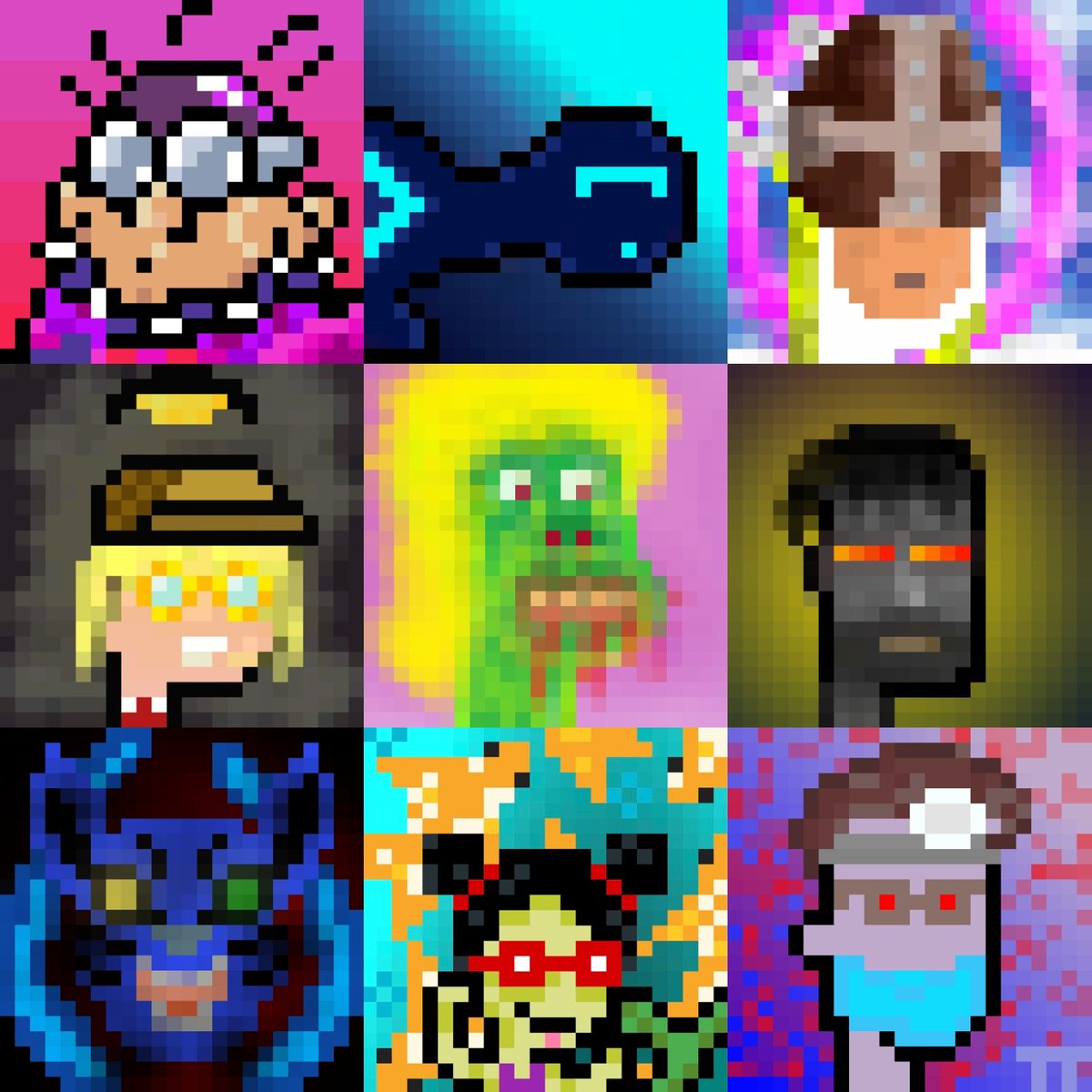 DaemonPunks's tweet photo. Day II: the #DaemonPunk community art comp is heating up π₯
Submissions and voting in the @BitDaemons Discord! Deadline Sunday midnight UTC https://t.co/Z49PffvndV