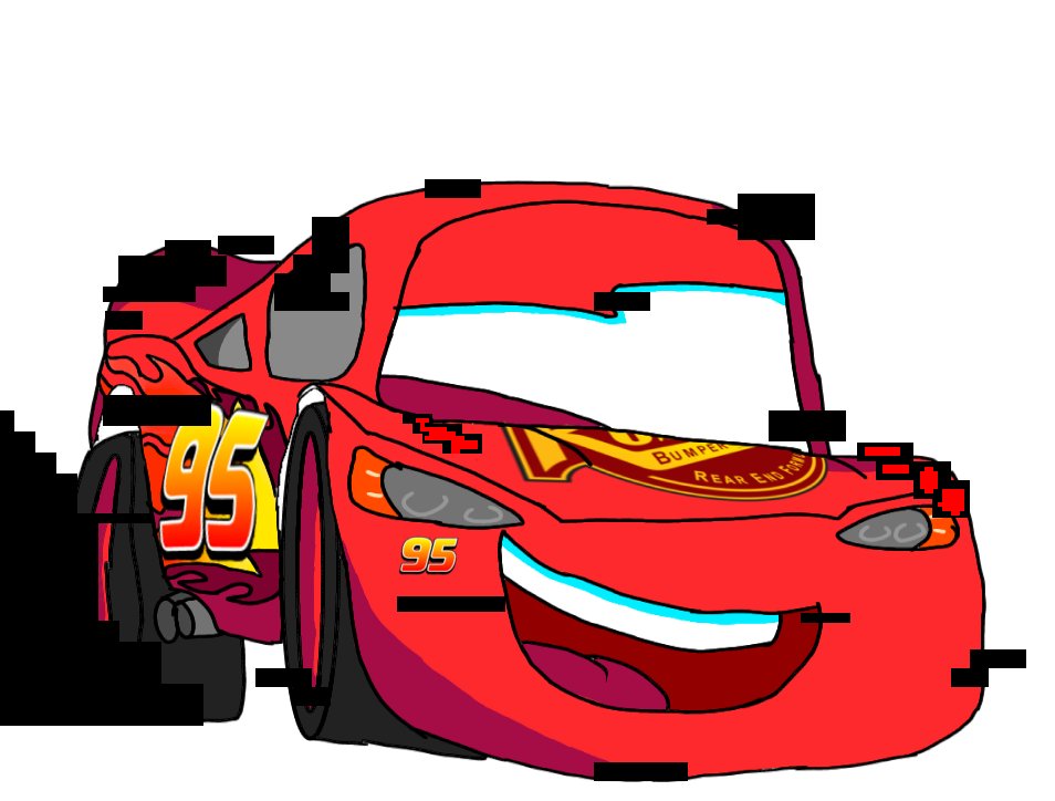 lightning mcqueen side view