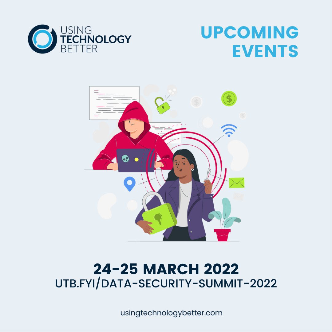 Despite the crazy times we are in, the last thing schools should be ignoring is their security and making great data driven decisions! 

Grab your FREE ticket to the #Data and #security summit (2 x1/2 days) utb.fyi/dss <a href="/Usingtechbetter/">Using Technology Better</a>