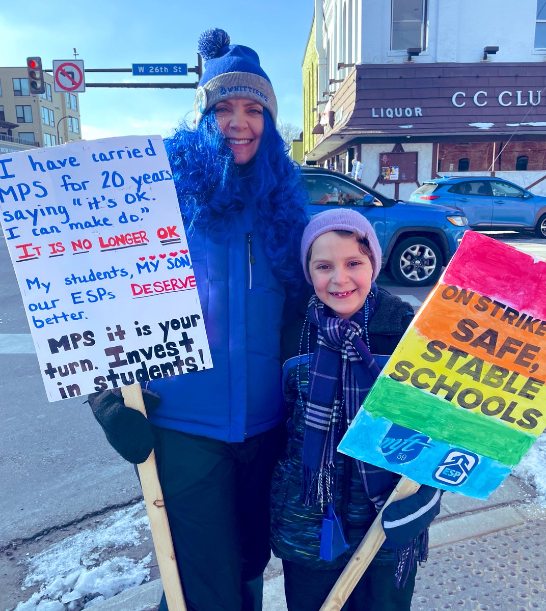 Maceci14's tweet photo. What she said! 💙✊🏼✊🏽✊🏾💙

#SafeAndStableMPS #LivingWageNow
 @EducationMN @MFT59 https://t.co/nsPAM5vQX5