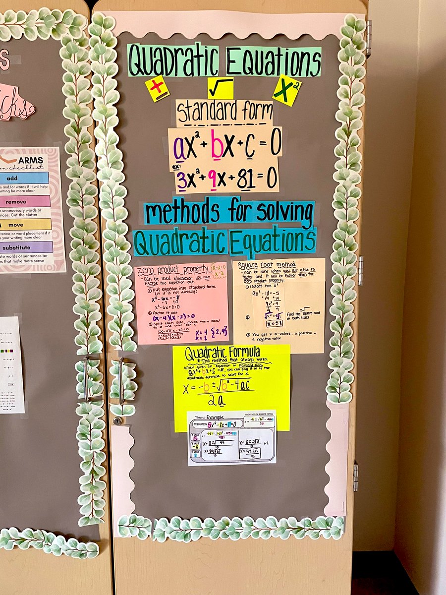 msfraioli's tweet image. I am a Special Education teacher who has come to LOVE Algebra so much thanks to @MsMathStevens , @CheriNeuman &amp;amp; the #AlgebraforAll curriculum. I get excited to make anchor charts &amp;amp; I do math homework in my free time😂 @jculwellblock @sharondforman @Esmoskowitz    #WeAre7B