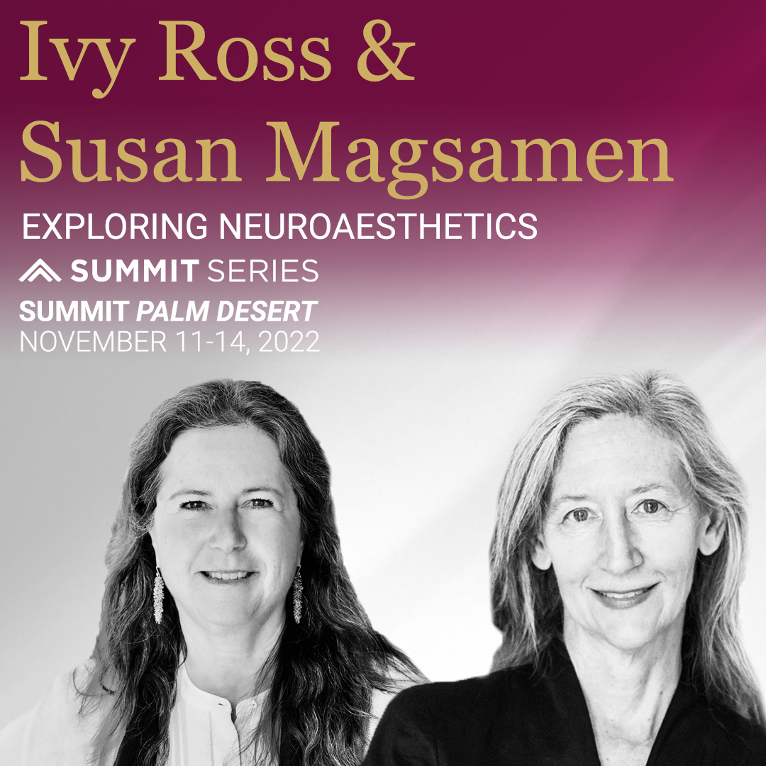 'Neuroaesthetics is the study of how our brains and body change from engagement with the arts and how this knowledge can be applied to health, wellbeing and learning.' - Join Susan and Ivy at Summit Palm Desert this November.