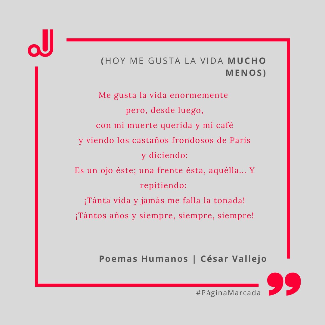 Agencia_LL's tweet photo. 📖 En los versos que escogimos para hoy, prima la agonía por el fallecimiento de los padres, la cual se agudiza con los rituales aparejados a este, y confirman la imagen de uno de los poetas más conmovidos por el sufrimiento humano.

#CésarVallejo #PoemasHumanos #Editoriales https://t.co/3SsYD0Eprc