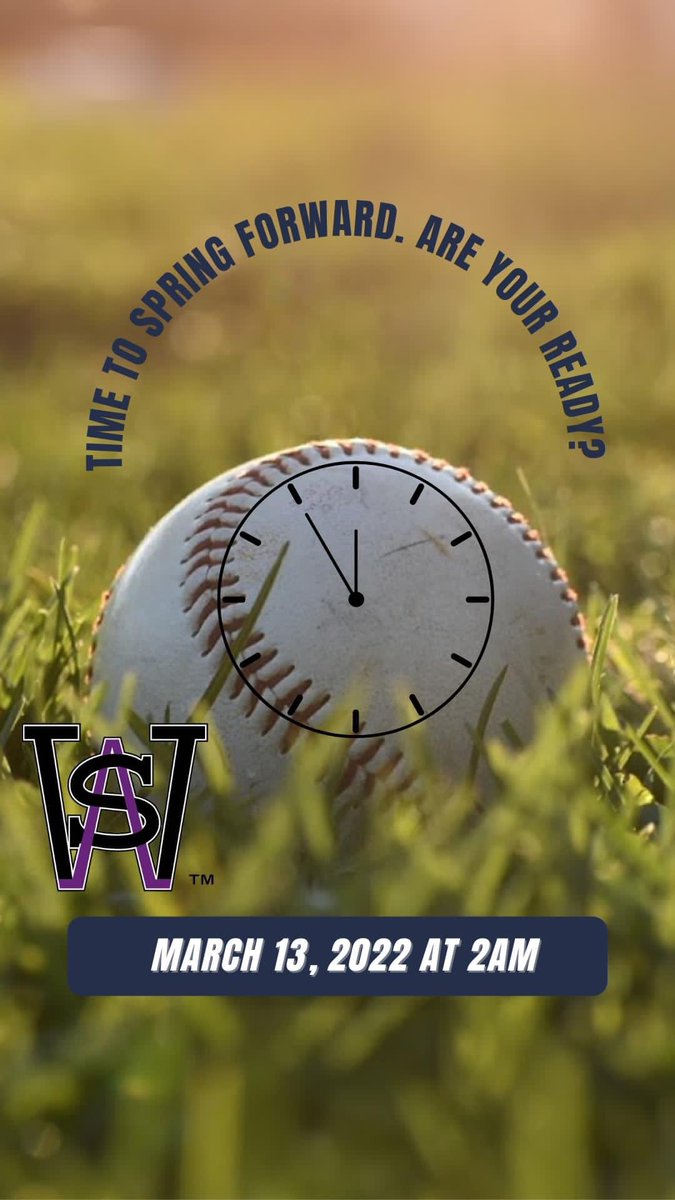 aswball's tweet photo. Time to spring forward this weekend.

#ASWLL #SpringForward #ChangeThoseClocks #TimeChange https://t.co/5trDkqz2M4