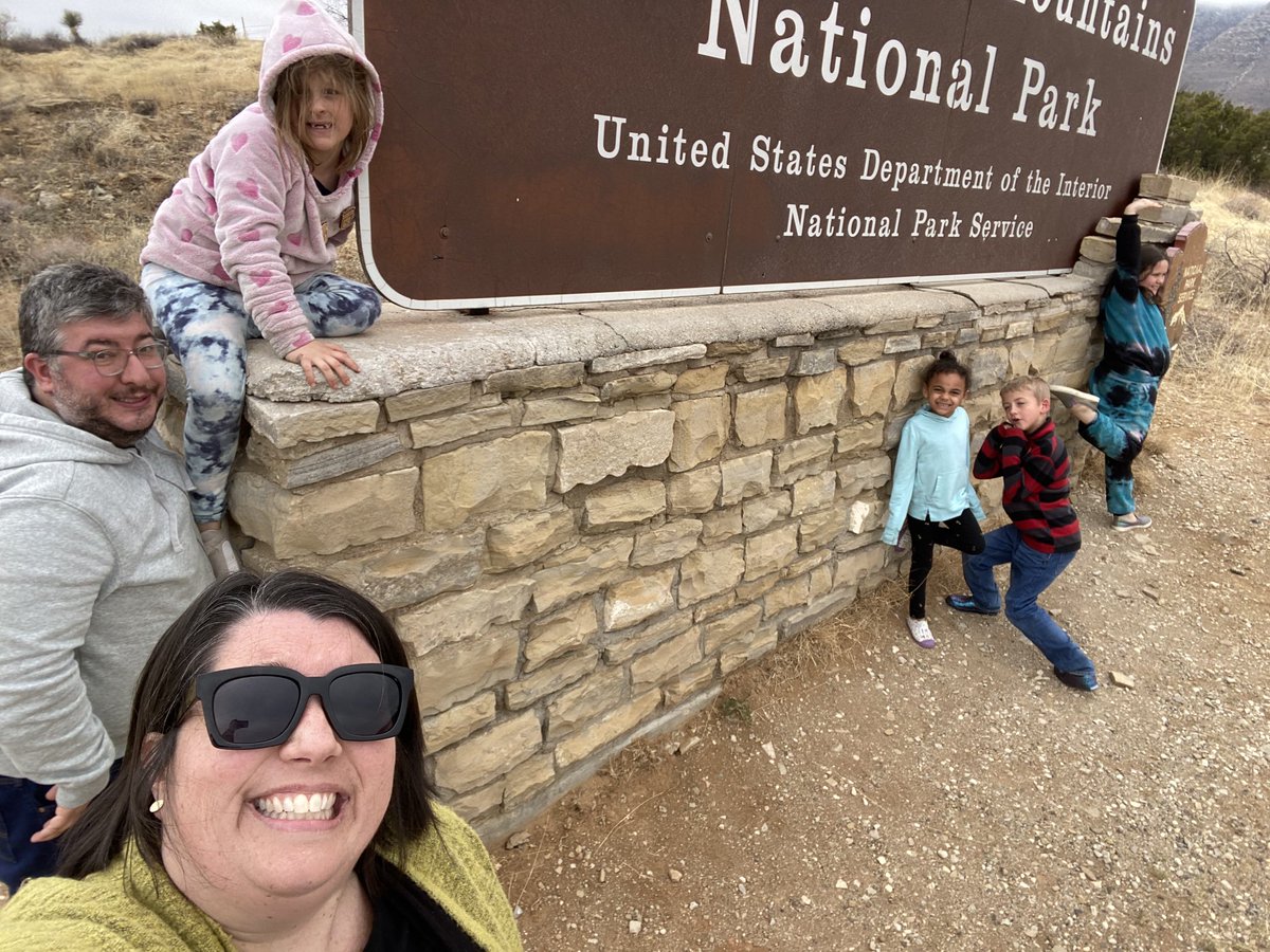⁦<a href="/GuadalupeMtnsNP/">GuadalupeMountainsNP</a>⁩ - we HAD to visit since it’s in our home state! #grandcanyonspringbreak