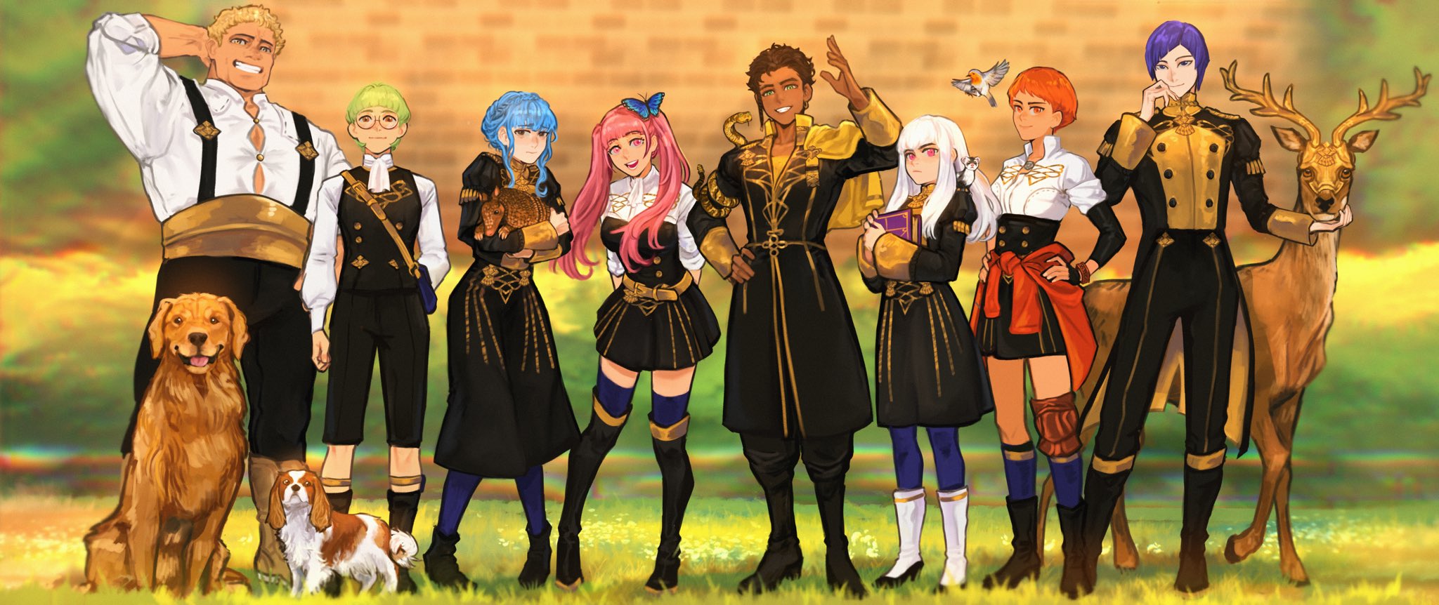 Sethkiel🌹 on Twitter: "Golden deer 🦌💛 Commission for @coffee_included  for her #FE3H Daemon series, which you should totally read!!  https://t.co/AeVqnIRo4c" / Twitter