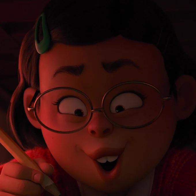I love drawing faces first so the expressions in Turning Red are like one of my favorite things about the film. 
