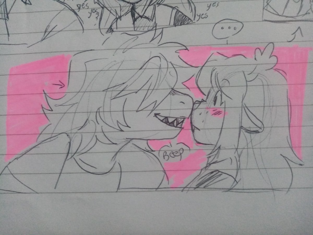 YarMo0n's tweet photo. School hours spent well 😌✨

AnYway, any deltarune fans here? 😳

#DELTARUNE #deltarunefanart https://t.co/9JhBAIUePu