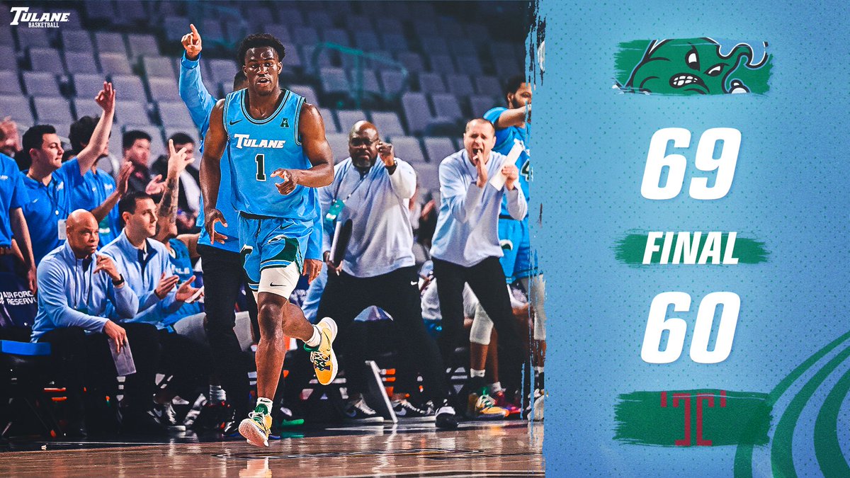 GreenWaveMBB's tweet photo. We'll see y'all tomorrow👋

#RollWave🌊 https://t.co/JZMBp7MuzL